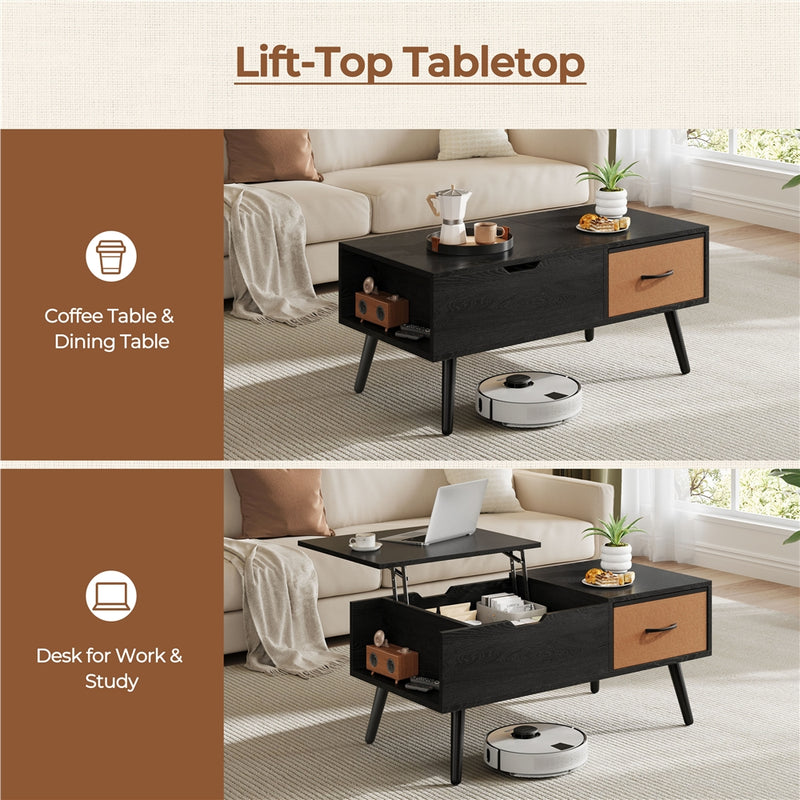 Yaheetech Lift Top Coffee Table
