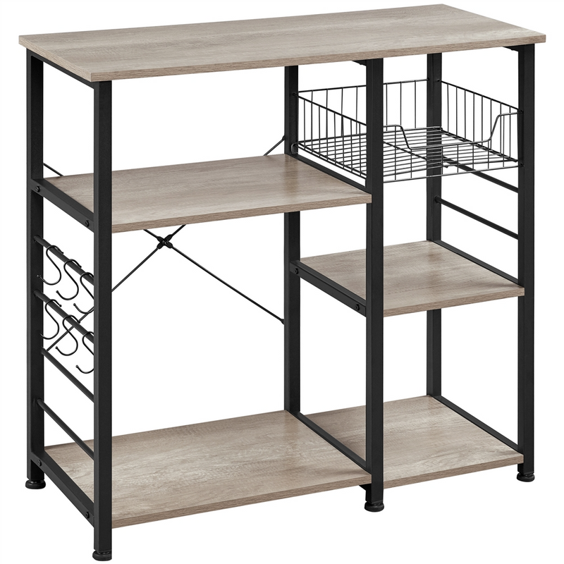 Yaheetech Industrial Rustic Kitchen Baker's Rack