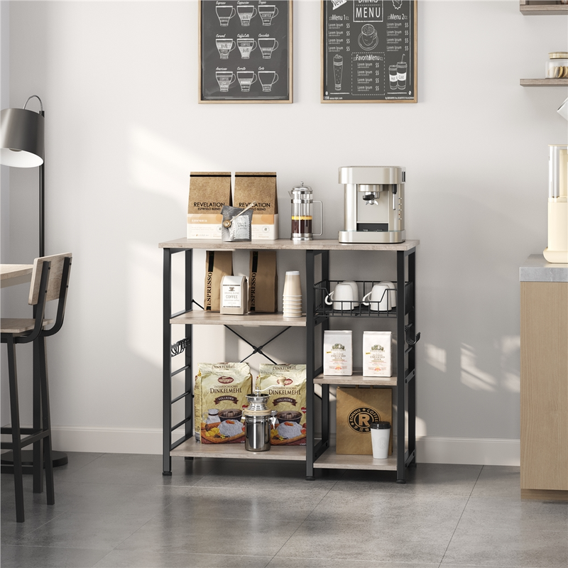 Yaheetech Industrial Rustic Kitchen Baker's Rack