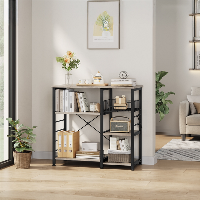 Yaheetech Industrial Rustic Kitchen Baker's Rack