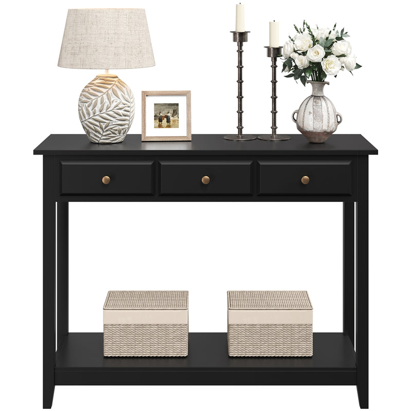 3-Drawer Storage Sofa Console Table