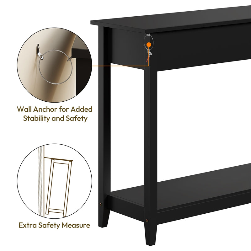 3-Drawer Storage Sofa Console Table