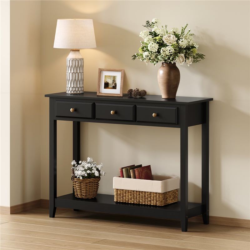 3-Drawer Storage Sofa Console Table