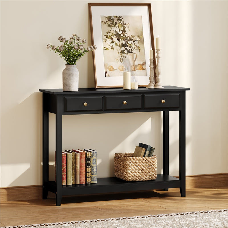 3-Drawer Storage Sofa Console Table