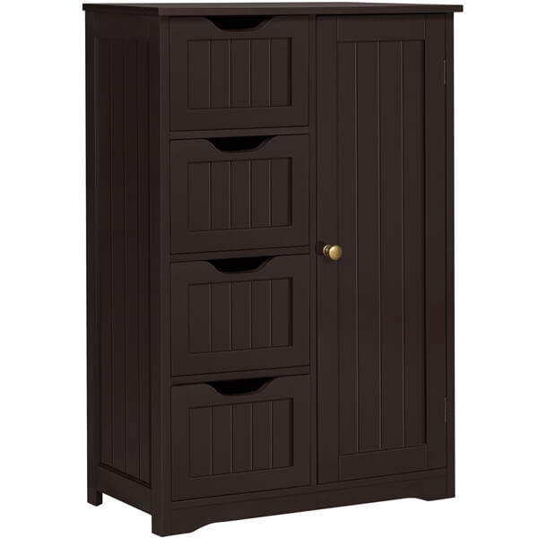 Yaheetech Bathroom Cabinet 4 Drawers