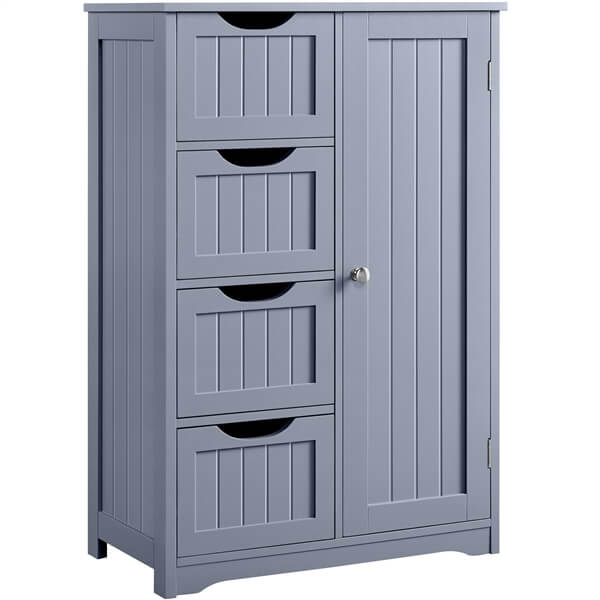 Yaheetech Bathroom Cabinet 4 Drawers