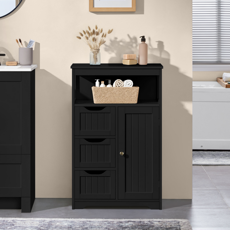 Yaheetech 34″ Tall Bathroom Floor Cabinet