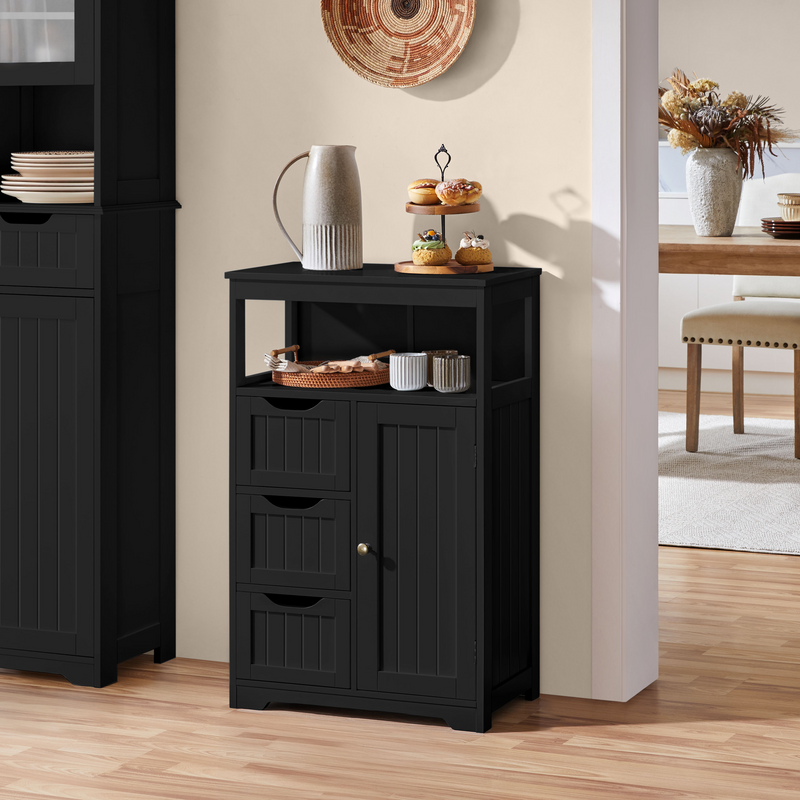Yaheetech 34″ Tall Bathroom Floor Cabinet