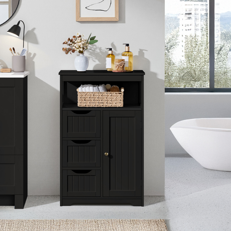 Yaheetech 34″ Tall Bathroom Floor Cabinet