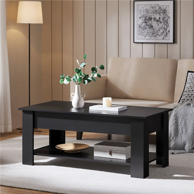 Yaheetech Modern Height Adjustable Lift Top Coffee Table