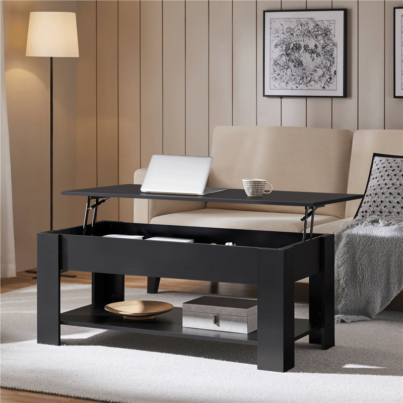 Yaheetech Modern Height Adjustable Lift Top Coffee Table