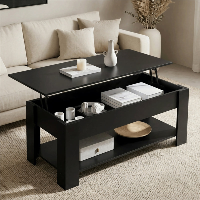 Yaheetech Modern Height Adjustable Lift Top Coffee Table