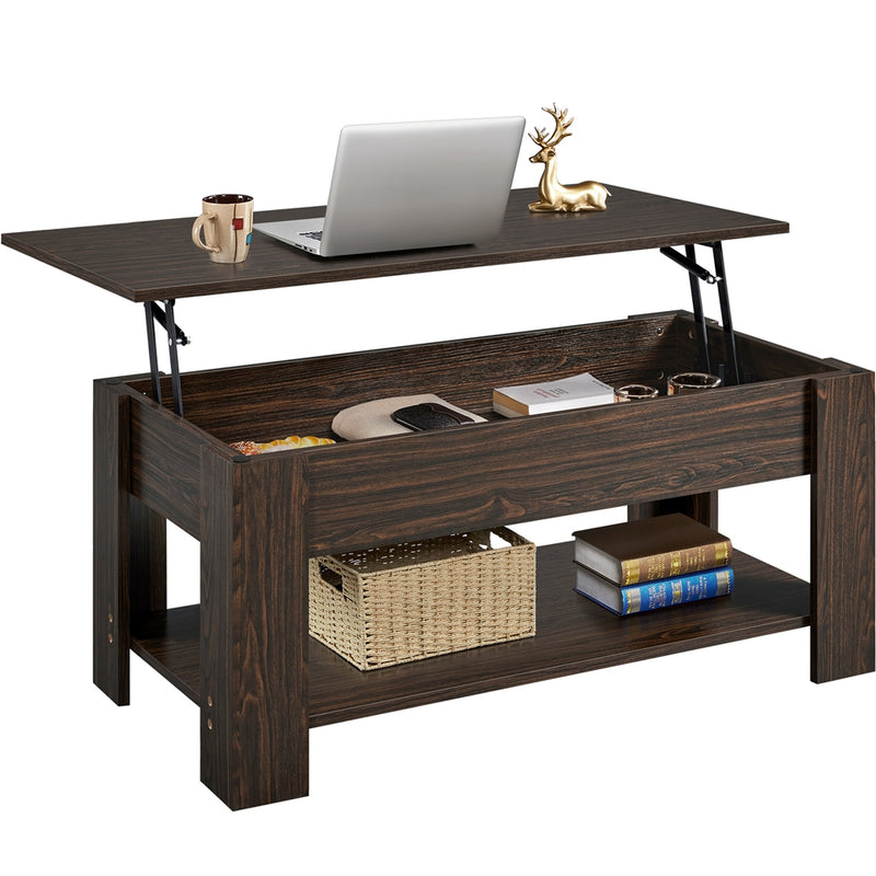 Yaheetech Modern Height Adjustable Lift Top Coffee Table