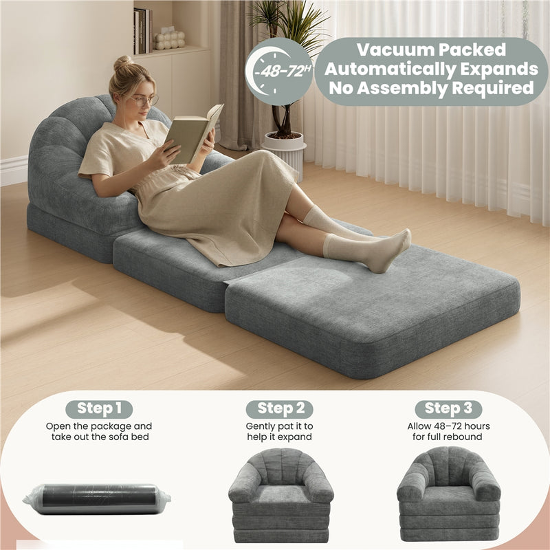 Yaheetech 2-in-1 Folding Sofa Bed