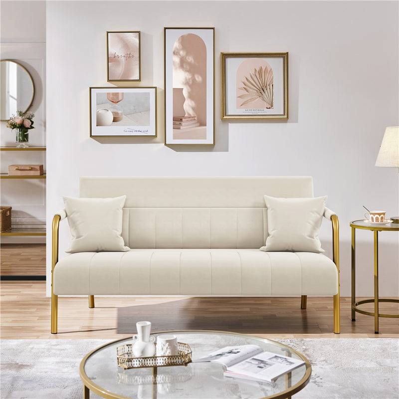 Yaheetech Upholstered Loveseat Sofa