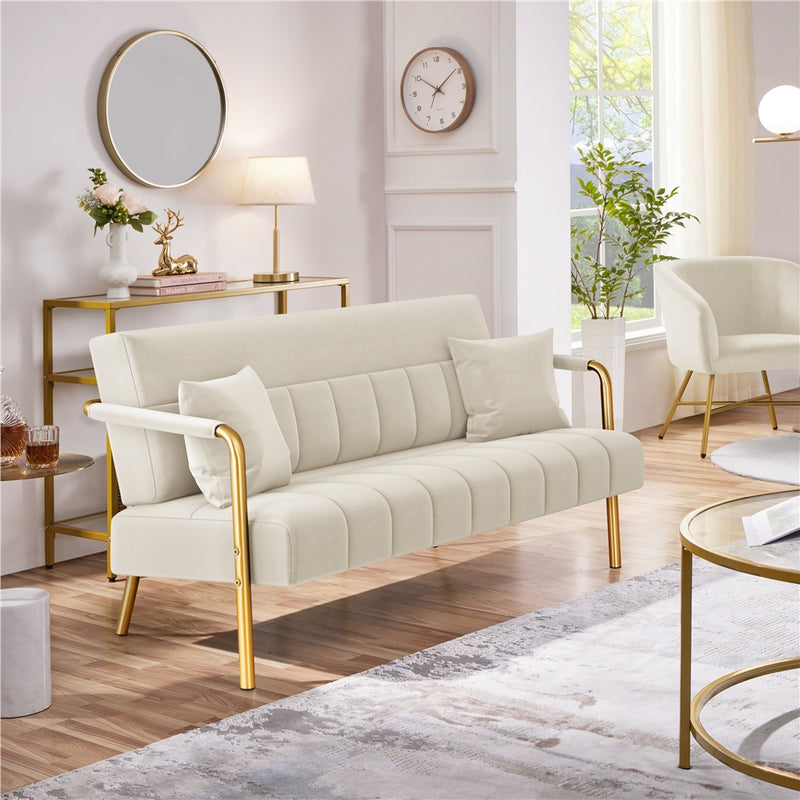 Yaheetech Upholstered Loveseat Sofa