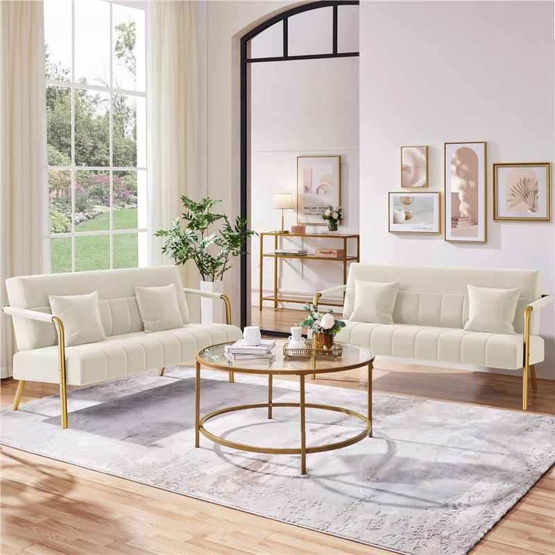 Yaheetech Upholstered Loveseat Sofa