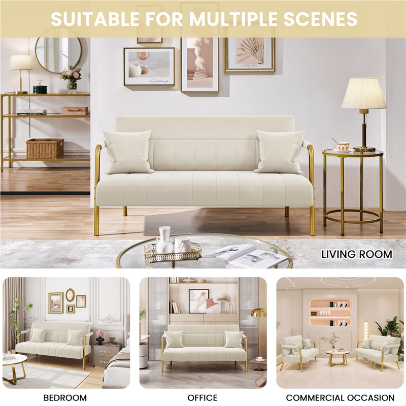 Yaheetech Upholstered Loveseat Sofa