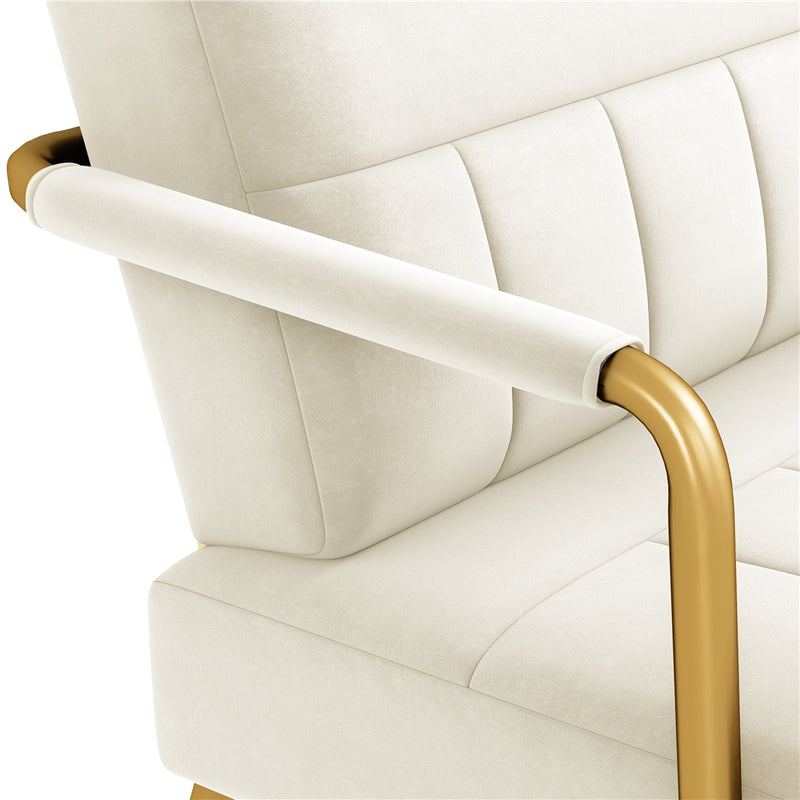 Yaheetech Upholstered Loveseat Sofa