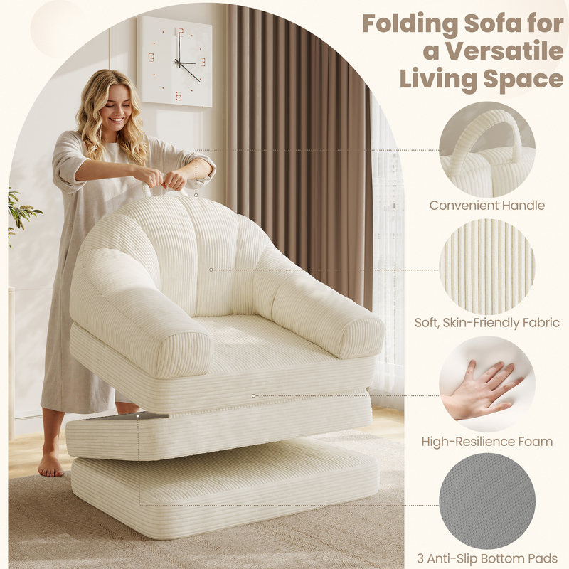 Yaheetech Folding Sofa Bed