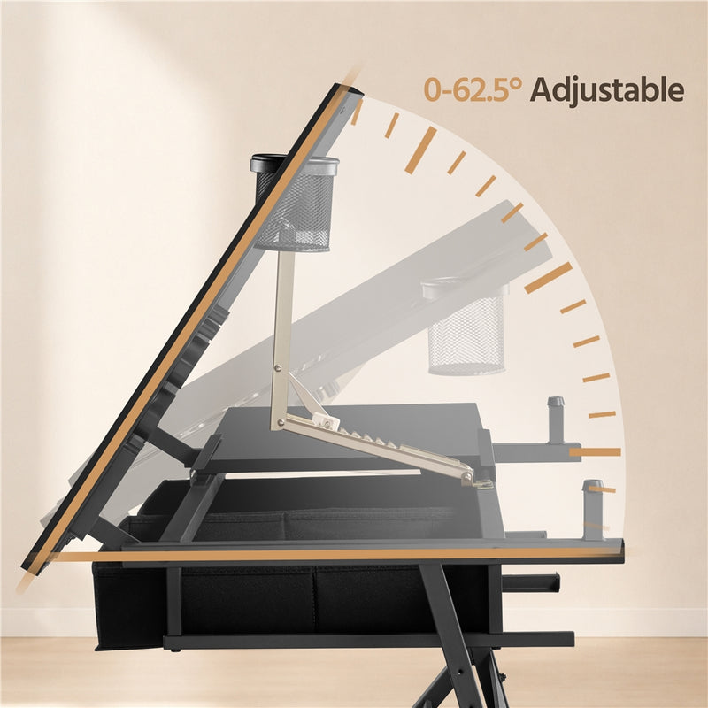 Yaheetech Adjustable Drawing&Drafting Table & Stool Set