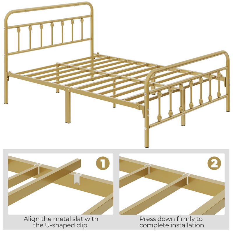 Yaheetech Classic Metal Platform Bed Frame