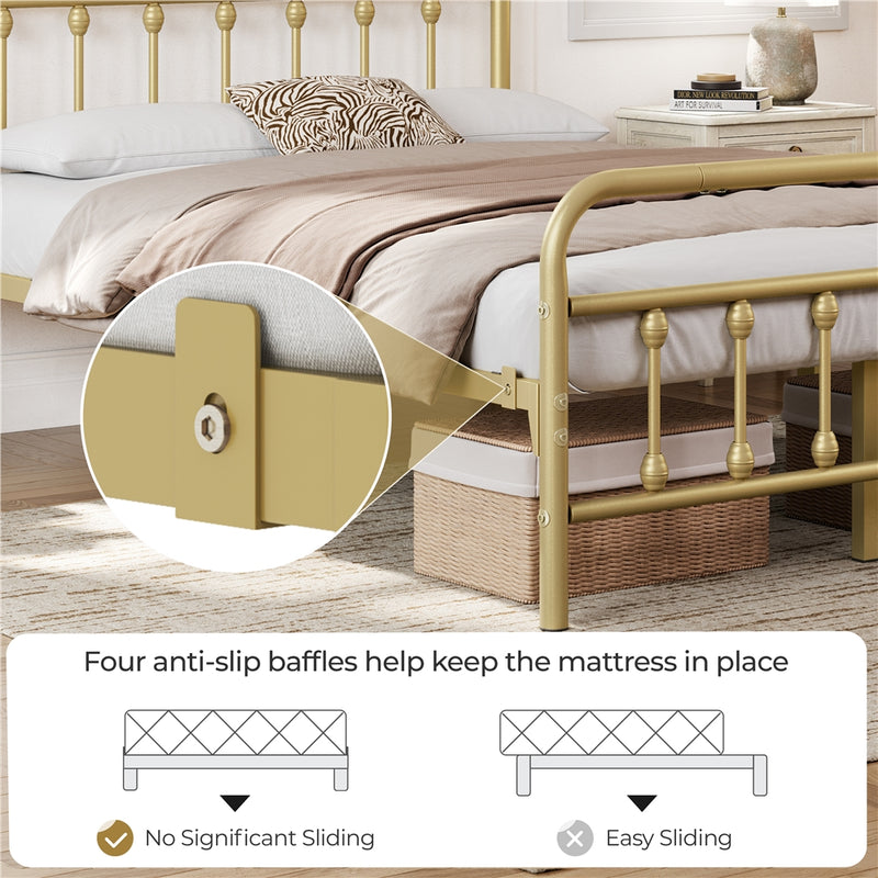 Yaheetech Classic Metal Platform Bed Frame