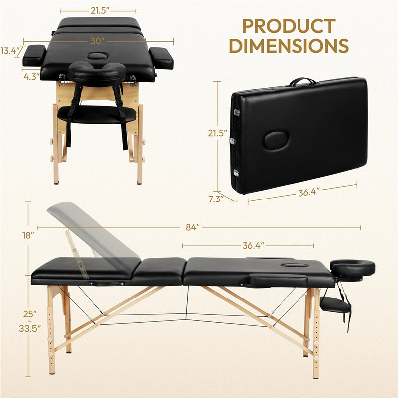 Yaheetech Portable Massage Bed 84inch