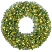 36 inch pre lit outdoor christmas wreath