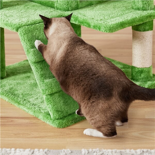 54.5'' Tall Cat Tree Condo Kitten Tree Tower