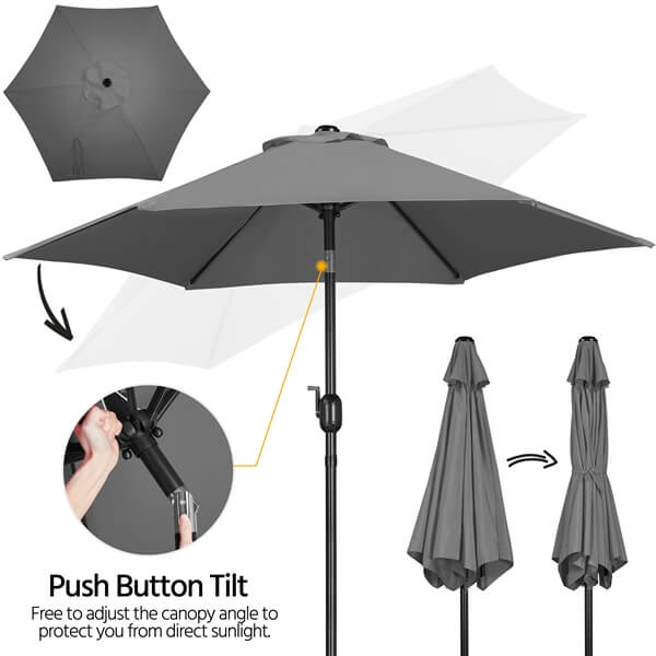 Yaheetech Patio Umbrella with Base Included