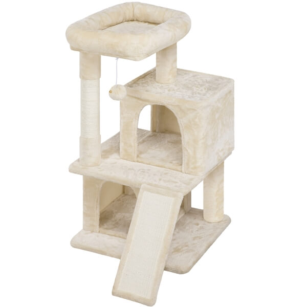 57.5'' Height Cat Tree Condo Kitten Tree Tower