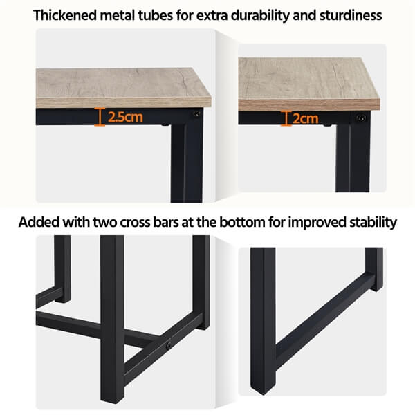 Yaheetech 3 Piece Dining Table Set