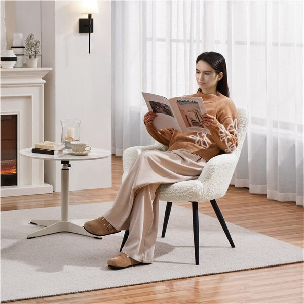 Yaheetech Boucle Accent Chair