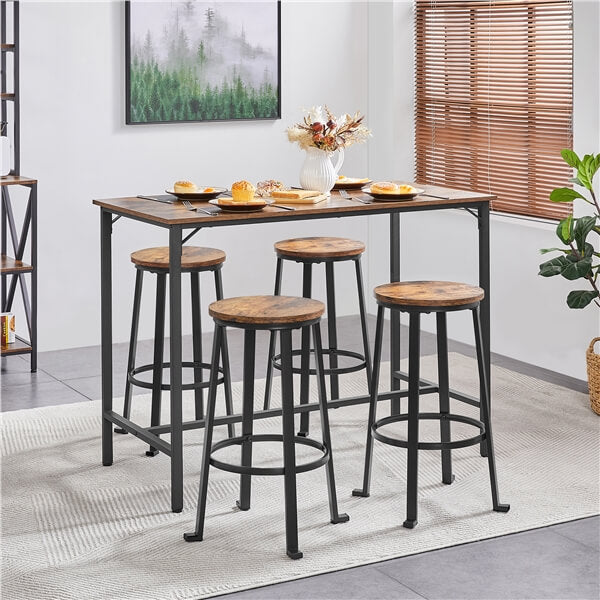 Yaheetech 26” Industrial Counter Barstools Set of 2