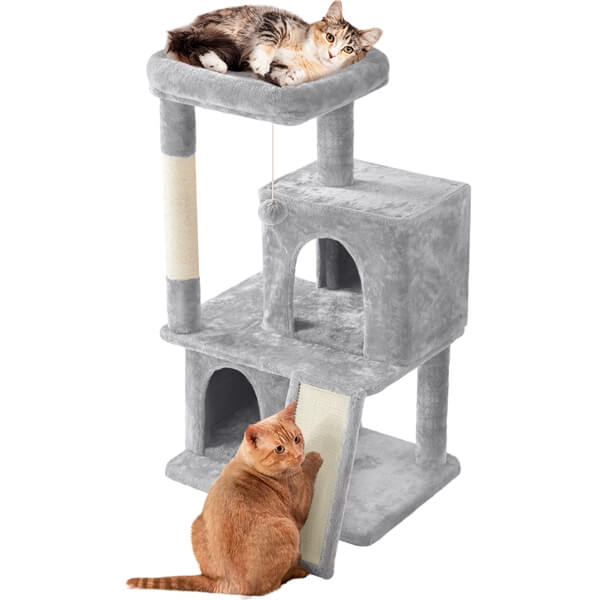 Cat Tree Multilevel Cat Tower with Double Condos Cat Houses
