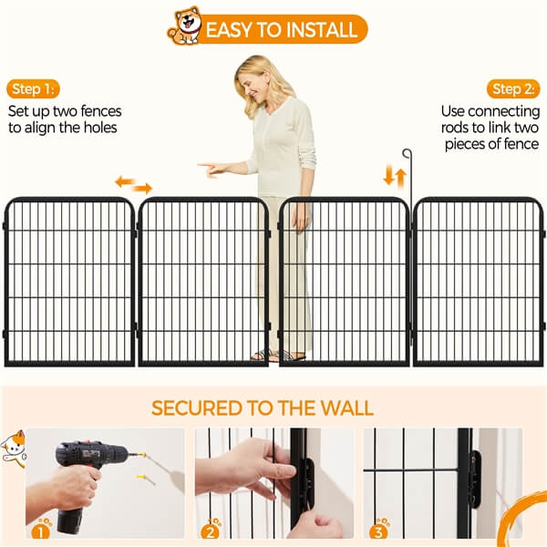 Yaheetech Dog Playpen Outdoor, 32 inch 2 Panels