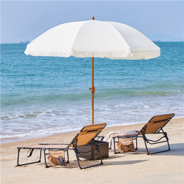 9ft Eight-Rib Holiday Style Patio Umbrella