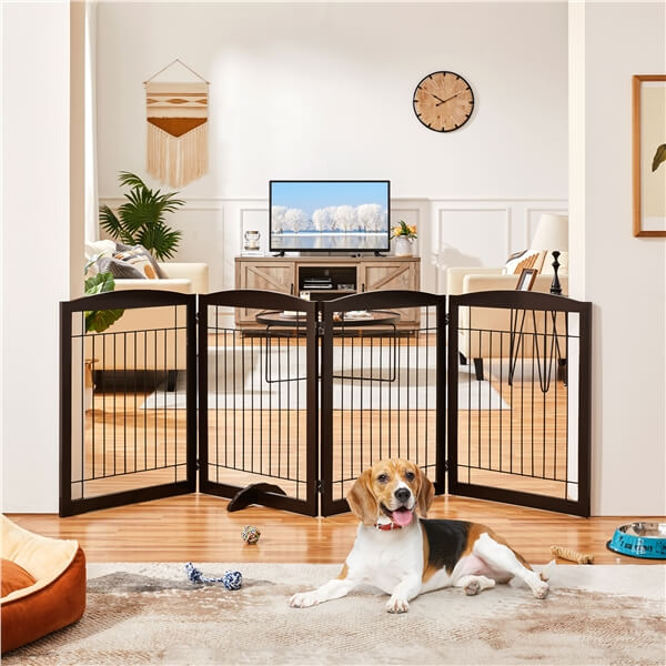 Yaheetech 32-inch Tall Dog Gate Extra Wide Pet Gate for Dogs