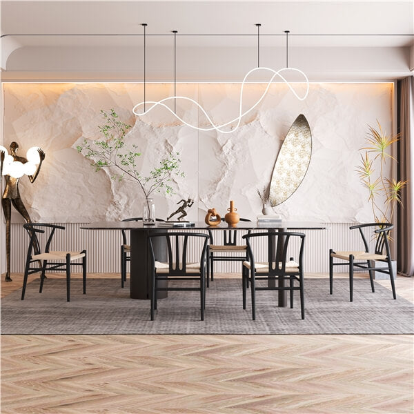 Yaheetech 2PCS Weave Arm Chair