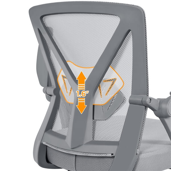 Yaheetech Computer Mesh Chair with Flip-up Arms Adjustable Height