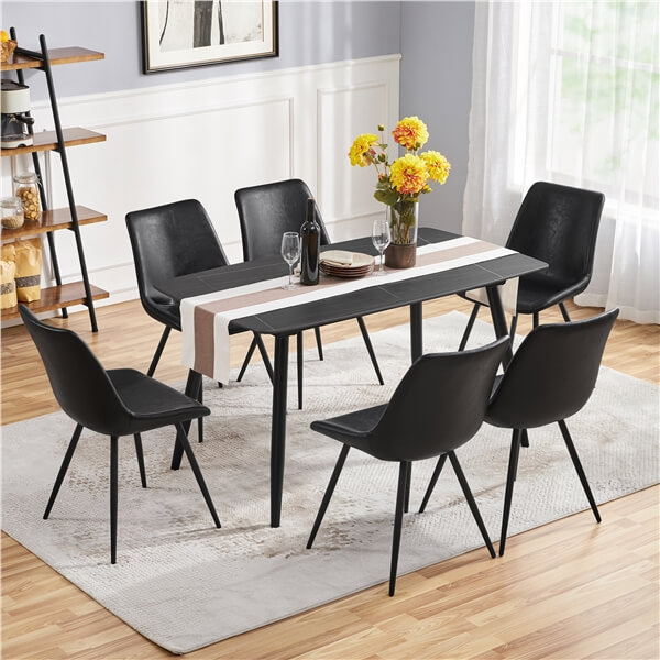 Yaheetech Dining Chairs Set of 2 Modern Upholstered Dining Room Chairs