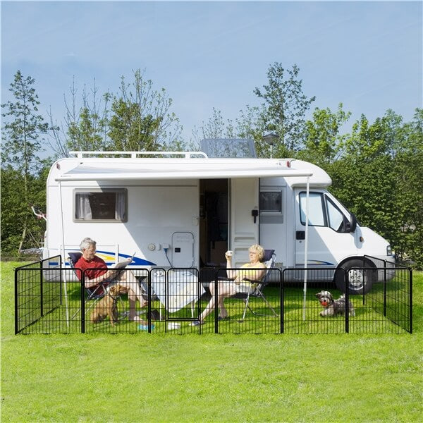 Yaheetech Wide Panel Dog Playpen, 6 Panels 32 inch