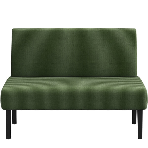 Yaheetech Corduroy Loveseat Small Couch