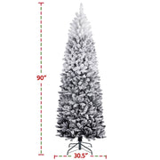 Pre-lit Flocked Artificial Christmas Tree