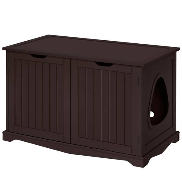 Yaheetech Cat Litter Box Enclosure, Litter Cabinet Furniture Hidden