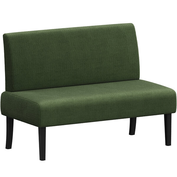 Yaheetech Corduroy Loveseat Small Couch
