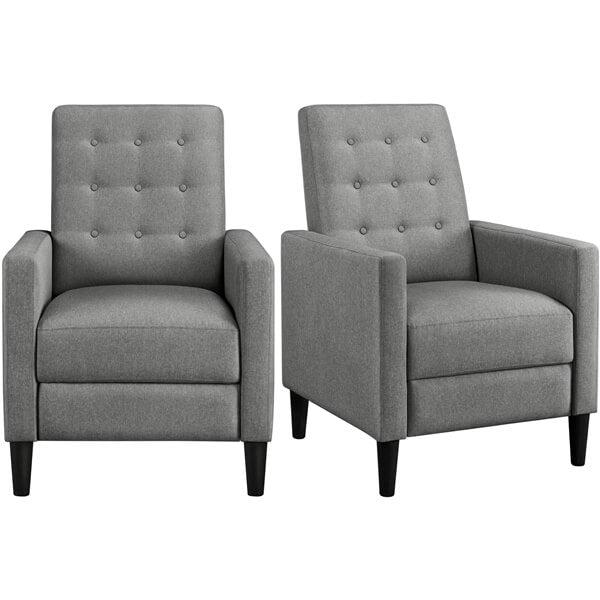 Yaheetech Fabric Recliner Chair Mid-Century Modern Recliner