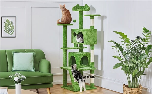 62.5″ H Cat Tree Condo Kitten Tree Tower