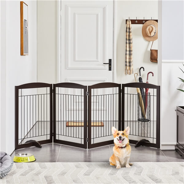 Yaheetech 32-inch Tall Dog Gate Extra Wide Pet Gate for Dogs